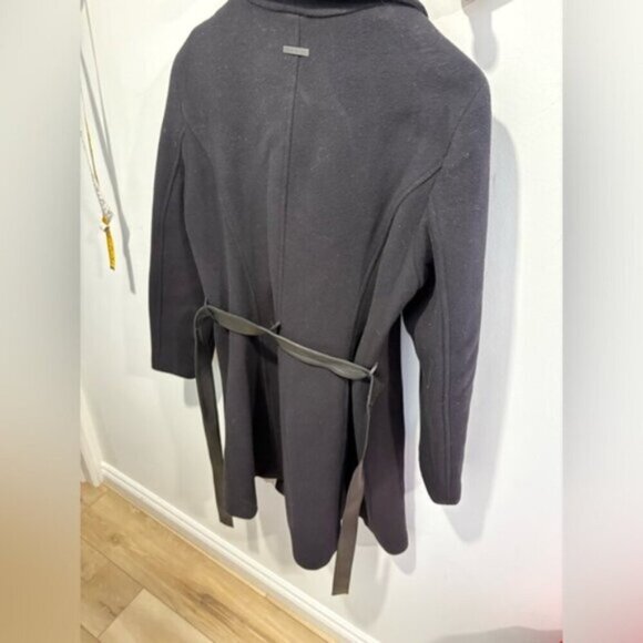 SOIA & KYO WOOL AND CASHMERE PEACOAT Black- XL - Picture 15 of 15